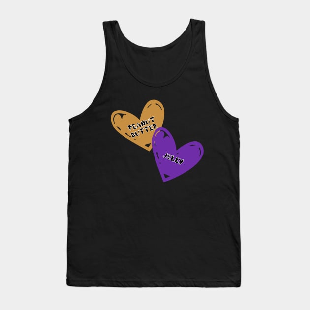 Peanut Butter and Jelly #PB and J Tank Top by radiogalaxy